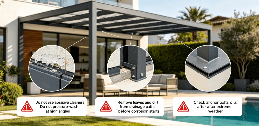 How to Maintain an Aluminum Pergola to Extend Its Life How to Maintain an Aluminum Pergola to Extend Its Life