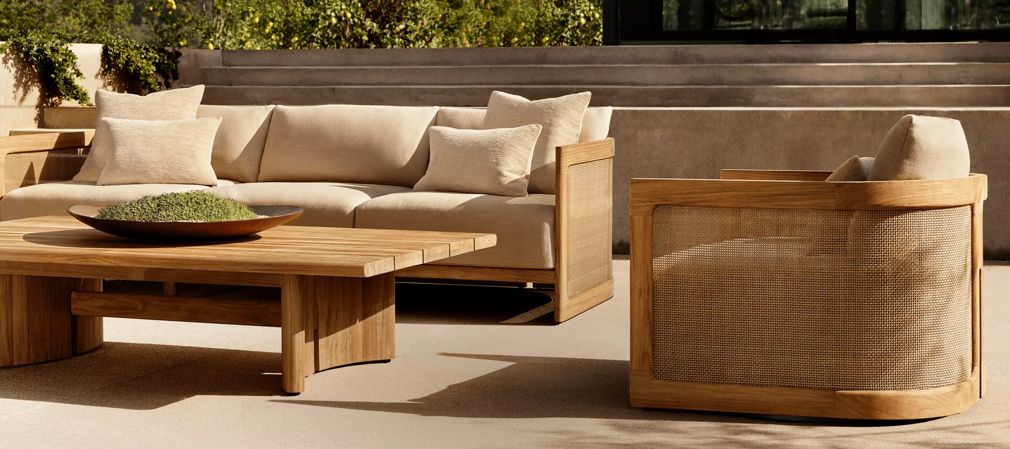 ชุดโซฟากลางแจ้ง Trieste Teak Hotel|ฮาววินเฟอร์นิเจอร์