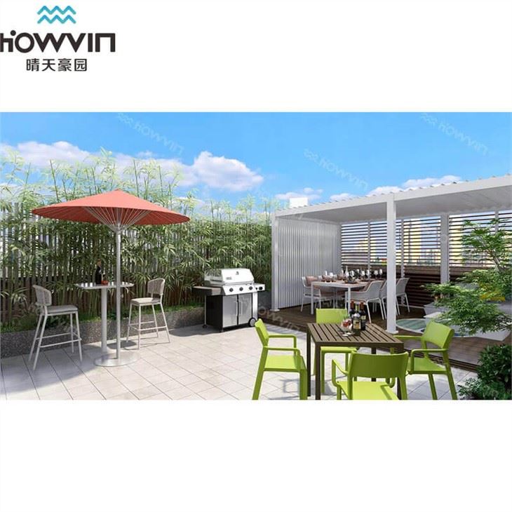 Pergola พร้อมแผ่นปิด