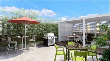 Pergola หลังคากันน้ำแบบพับเก็บได้