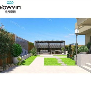 Pergola พร้อมหลังคาเปิดปิด